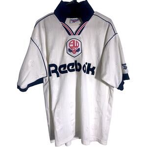 Bolton Wanderers 1995-1997 Premier League Home Jersey - Medium 38/40" Reebok